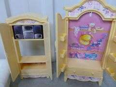 Large Group Of Doll Furniture / Accessories / Barbie Dolls
