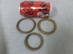 (3) Vintage Brass Bull Rings