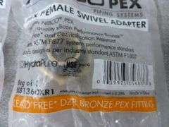 Group Of (21) New Nibco Pex Brass Female Swivel Adaptors