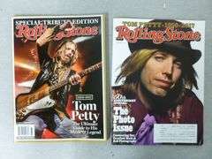 (2) Collectible 2017 Rolling Stone - Tom Petty Themed Magazines