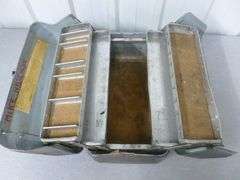 Vintage Fenwick Aluminum Fishing Tackle Box