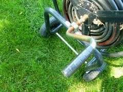 Large Portable Hose Reel With Long Length Of Garden Hose
