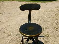 Metal Shop Stool 41" H