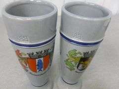 (2) Collectible Gerz Germany Beer Steins - 9.5" H