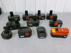 Group Of (12) Used Power Tool Batteries