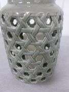 Nice Pottery Candle Lantern / With New Pillar Candle