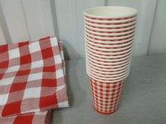 Large Group Of Picnic Items - Table Coverings