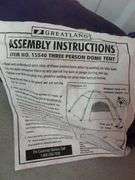 Greatland 3-Person Dome Tent No. 15540