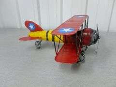 Nice Metal Art Airplane Mantle Decoration - 11" x 12"