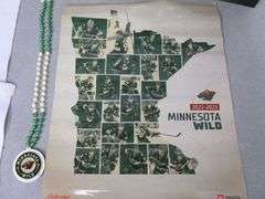 Group Of Minnesota Wild Collectibles / Includes (2) Koivu Retirement Stadium Souvenirs