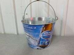 Collectible Bud Light Galvanized Steel Beer Bucket