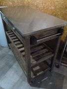 Nice Portable Laundry Room Work Table / with Stainless Top