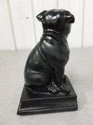 Bulldog Themed Molded Poly Mantle Decoration - 8" H