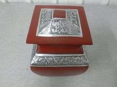 New Cast Aluminum Urn - 5" x 5" x 8.5" H