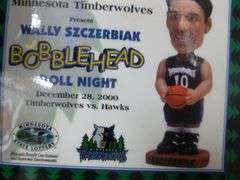 Collectible Minnesota Timberwolves #10 Wally Szczerbiak Bobblehead Doll - 7" H