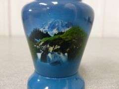 New - Small Scale Cast Aluminum Urn - 3.5" H