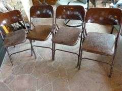 Samsonite Brownstone (5) Piece Card Table & Chair Set
