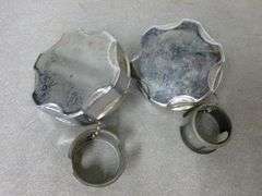 (2) Honda Chrome Plated Metal Gas Cap Assembly's