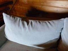 Nice Modern Sofa - Soft Almond / Beige Fabric