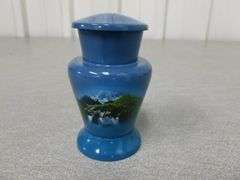 New - Small Scale Cast Aluminum Urn - 3.5" H
