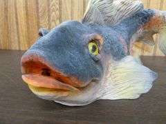 Large Universal Statuary Koi Fish Rock Garden / Fish Pond Decoration - 15" L