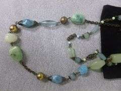 (3) Nice Faux Stone Themed Women's Necklaces