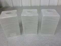 (3) New Westinghouse Glass Lamp Shades