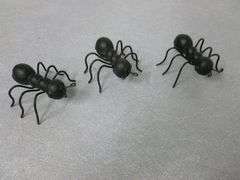 Custom Made Crystal Spider Decoration - (3) Cast Iron Spider Decorations