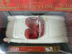 New Collectible Mira - Calidad Golden Line 1953 Corvette  - E1:18 Scale Die Cast Metal Car