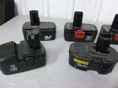 Group Of (12) Used Power Tool Batteries