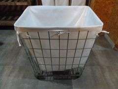 Portable Metal Laundry Room Basket