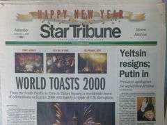 Collectible December 31st 1999 Star Tribune Minneapolis Turn Of The Century Newspaper
