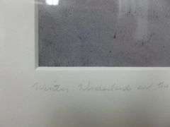 Erin Rydon " Winter Wonderland - Boulder Co. " Signed - Framed & Matted Picture