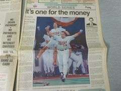(2) Collectible 1991 Star Tribune - Minnesota Twins World Champion Newspapers - Oct. 27th & 28th