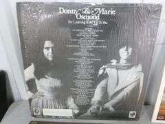 (4) Collector LP Record Albums - Don & Marie Osmond / Everly Brothers Double / Ricky Nelson Double