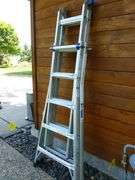 Nice Werner Heavy Duty Multi Position / Telescoping Aluminum Ladder Model MT-22