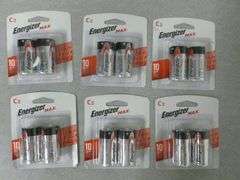 Group Of (6) New Packs Of 2 Energizer C Batteries