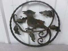 Cast / Wrought Iron Wall Decoration - 12" Diameter