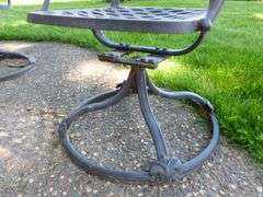 Nice (7) Piece Cast Metal Patio Set - See Description