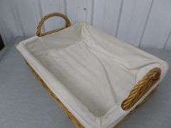 Large Double Handled Lined Basket