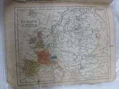 Antique 1814 Atlas To Adams - Geography For School & Academics Use