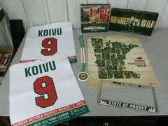 Group Of Minnesota Wild Collectibles / Includes (2) Koivu Retirement Stadium Souvenirs