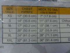 New Batman Dog Costume Size XL