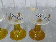 (4) Collectible Rheinpfalz Beer Glasses