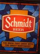 Vintage Schmidt Beer Lightup Clock