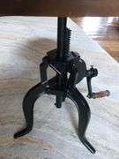 Nice Adjustable End Table - Cast Iron Framed