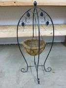 Hanging Planter Stand - Metal - 17.5" x 17.5" x 40" H