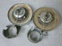 (2) Honda Chrome Plated Metal Gas Cap Assembly's