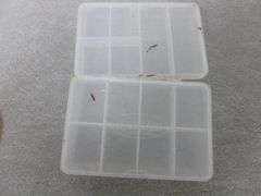 Group Of Fishing Baits / Tackle - Includes An Organizer Loaded Up With Jig Heads / Ice Fishing Baits