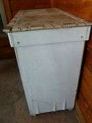 Vintage Ceramic Tiled Top Wooden Cabinet